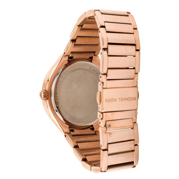 MK Kerry Rosegold & Black MOP Watch